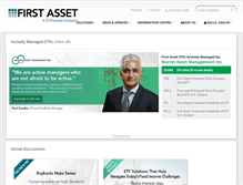 Tablet Screenshot of firstasset.com